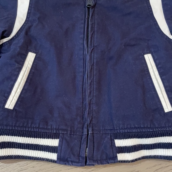 Gap Boys Navy Baseball Jacket Size 2 - Picture 3 of 4